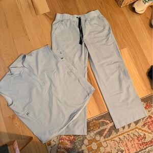 Figs Light Blue Women's Scrub Set